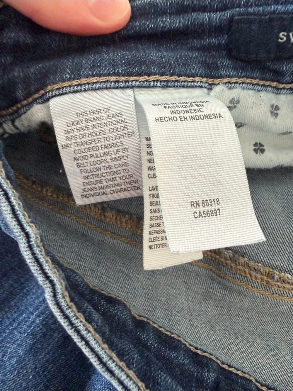 Lucky Brand Indigo Ankle Length Jeans Size 14/32